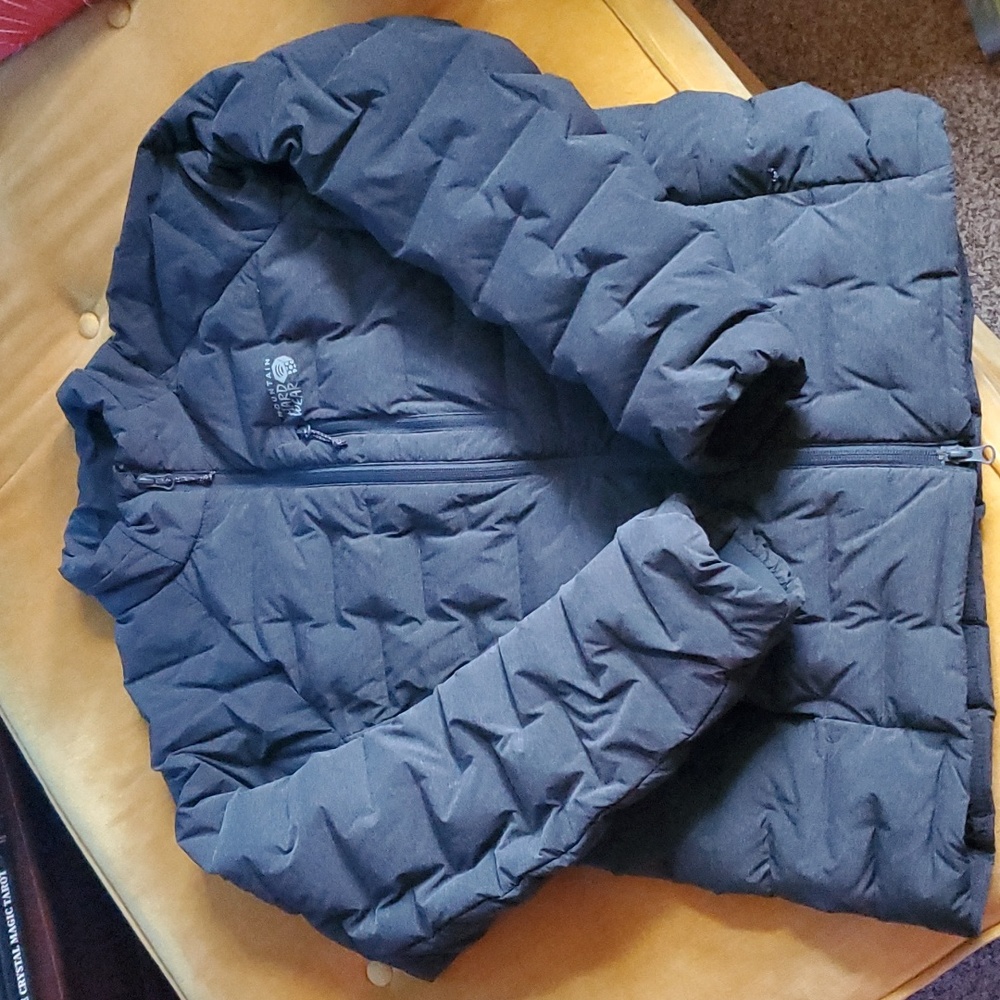 Mountain Hardwear Stretchdown Jacket Women's Large Dark Storm Heather